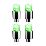 bouchons de valve lumineux vert