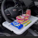 plateau repas pour voiture gris