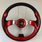 volant sport universel rouge