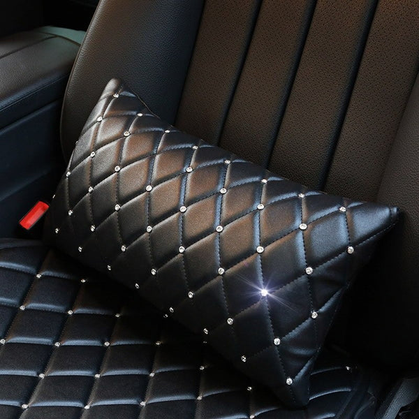 coussin lombaire voiture noir