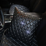 coussin voiture en cuir et diamant