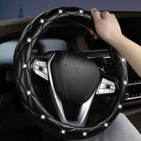 Diamond steering wheel cover